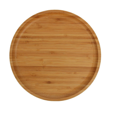 Bamboo Round Plate For pizza / Barbecue / Steak